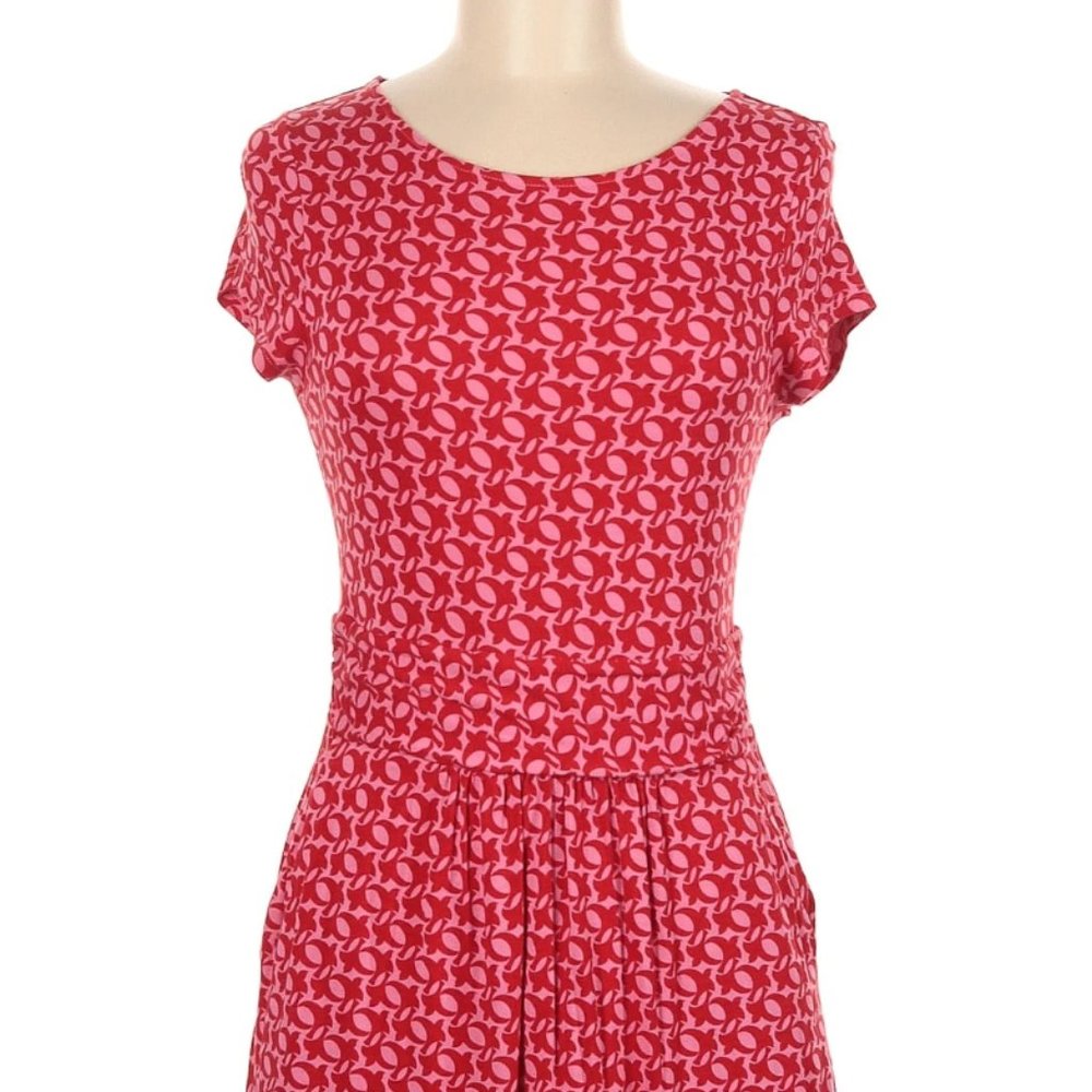 Boden knit dress **with pockets** in geometric pattern size 6P EUC